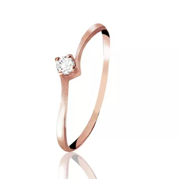 ANEL DE OURO ROSÉ 18K - CAMÉLIA