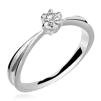 ANEL OURO BRANCO 18K - DETERMINADA