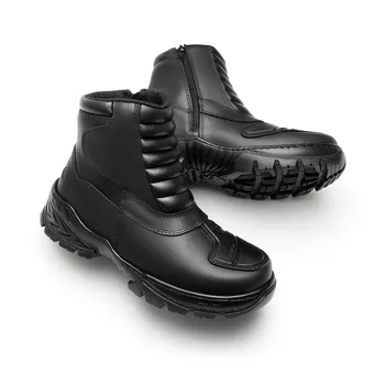 Bota Coturno Em Couro Militar Motociclista Nippon - ARMATA BOTAS