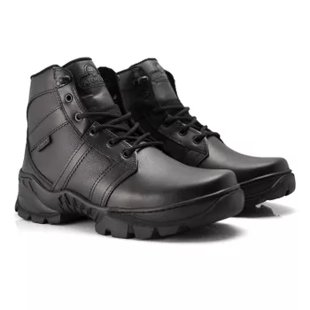 Bota Coturno Em Couro Militar Armata Asphalt - Preto - ARMATA BOTAS