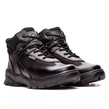Bota Coturno em couro Militar Armata V-Max - Preto Liso - ARMATA BOTAS