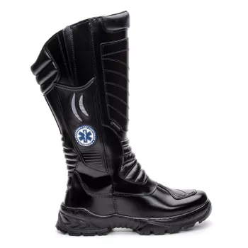 Bota Coturno em couro Militar Tática Armata Kimura Socorrista - Preto Com C.A - ARMATA BOTAS