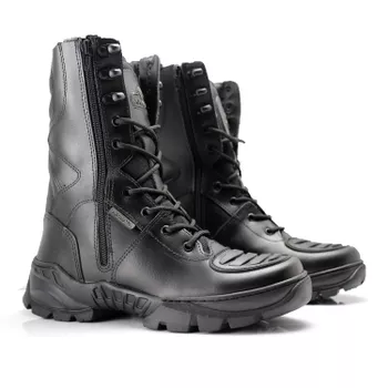 Bota Coturno em couro Militar Armata Ippon - Preto PVC - ARMATA BOTAS