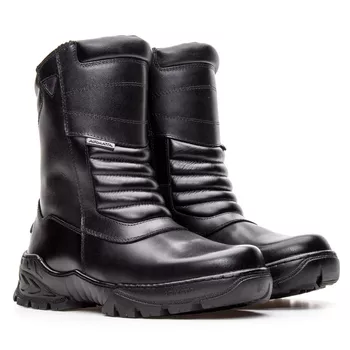 Bota Coturno Em Couro Militar Armata Uraken- Preto Liso - ARMATA BOTAS