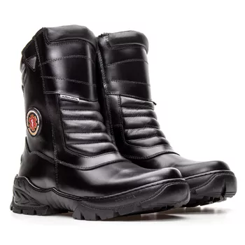Bota Coturno Em Couro Militar Armata Uraken - Preto Liso Samu - ARMATA BOTAS