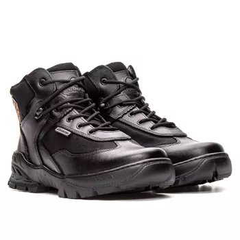 Bota Coturno Em Couro Militar Armata V-Max Samu- Preto Liso Samu - ARMATA BOTAS