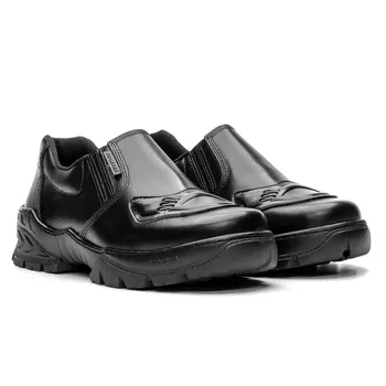 Sapato Em Couro Segurança Armata Work Preto liso PVC - ARMATA BOTAS