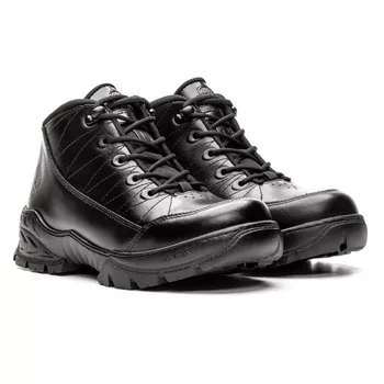 Bota Coturno em couro Militar Armata Cross - Preto Liso - ARMATA BOTAS