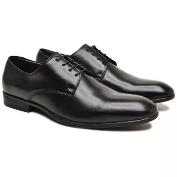 Sapato Social Masculino em Couro Preto Classic - BERGANNO