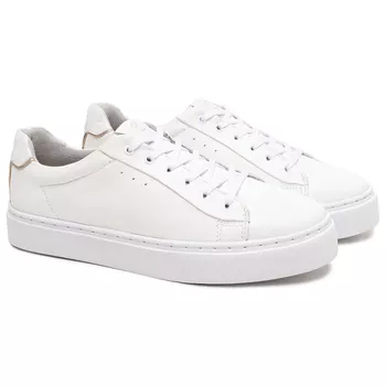 Tênis Casual Feminino em Couro Branco Maitê - BERGANNO