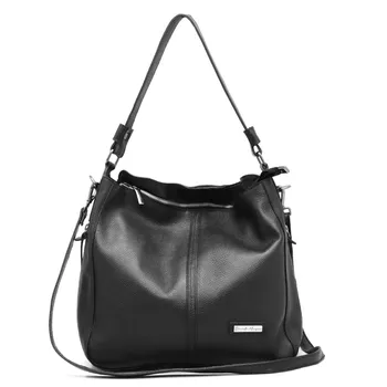 Bolsa grande divisorias Preta REF:DM-11 - Daniella Marques | Bolsas Femininas em Couro
