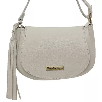  Mini bolsa couro legitimo off white ref:DM-15 - Daniella Marques | Bolsas Femininas em Couro