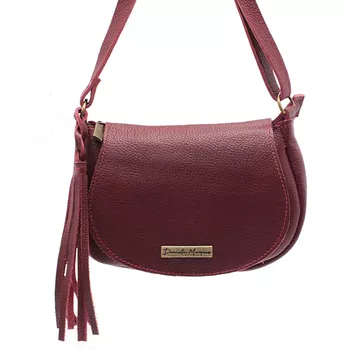 Mini Bolsa Couro Legitimo bordo REF:DM-15 - Daniella Marques | Bolsas Femininas em Couro