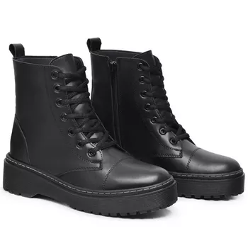 Bota Coturno Rafaela Preta - Ever Way