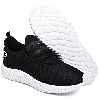Tênis Boost Masculino Evoltenn Esporte Casual Colmeia Preto Branco - Evoltenn