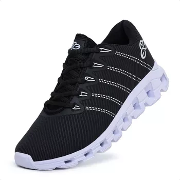 Tênis Masculino Esportivo Evoltenn Running Nuvem Preto - Evoltenn