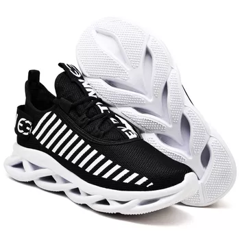Tênis Easy Style Masculino Evoltenn Solado Trançado Preto Branco - Evoltenn