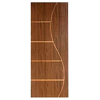 PORTA CT04 FRISADA HDF SUCUPIRA 210X70CM | FLUZÃO CONSTRUÇÃO