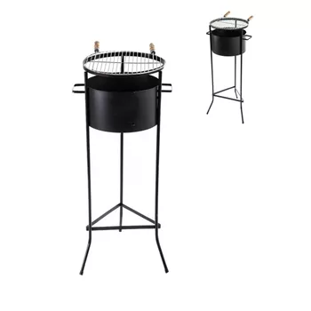 CHURRASQUEIRA FERRO LINE PIKINIKI QUADRADA 100X40X40CM | FLUZÃO