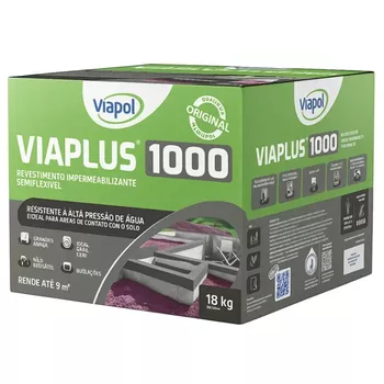 VIAPOL VIAPLUS 7000 FIBRAS CX 18KG | FLUZÃO CONSTRUÇÃO