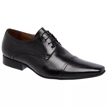 Sapato Social Bari Pelica/Estampa Preta - FrancaSapatos | Sapatos em Couro Direto da Fábrica