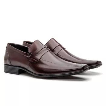 Sapato Clássico Social Masculino Marrom - FrancaSapatos | Sapatos em Couro Direto da Fábrica