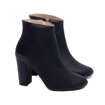 Bota Cano Curto - FrancaSapatos | Sapatos em Couro Direto da Fábrica