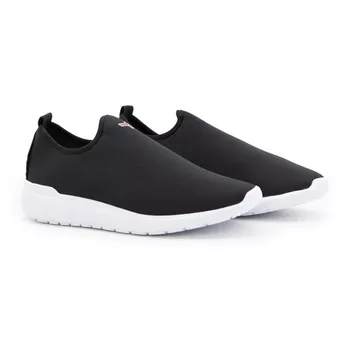Tênis Caminhada Confortável Preto - FrancaSapatos | Sapatos em Couro Direto da Fábrica