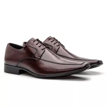 Sapato Clássico Social Masculino Marrom - FrancaSapatos | Sapatos em Couro Direto da Fábrica