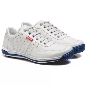 Sapatênis Casual Conforto Couro Gelo 3002 - FrancaSapatos | Sapatos em Couro Direto da Fábrica