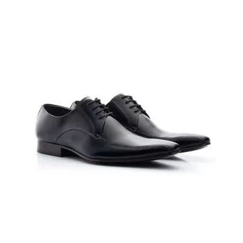 Sapato Social Masculino Couro Preto - FrancaSapatos | Sapatos em Couro Direto da Fábrica