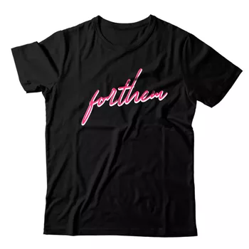Camiseta Preta Forthem Wolf Red Logo - CMPTFT08 - Forthem ®