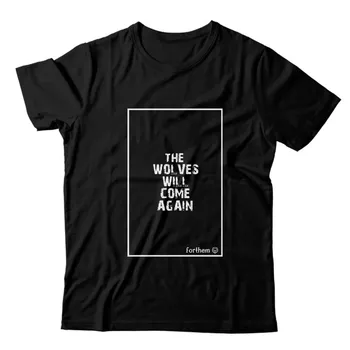 Camiseta Preta Forthem Wolf Come Again - CMPTFT72 - Forthem ®