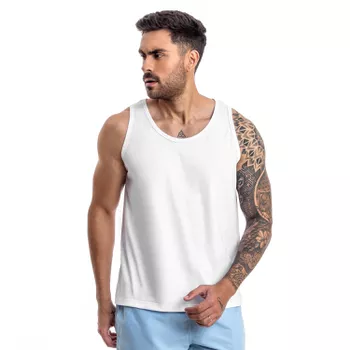 Camiseta Básica Regata Branca Forthem - REGBASICAB... - Forthem ®
