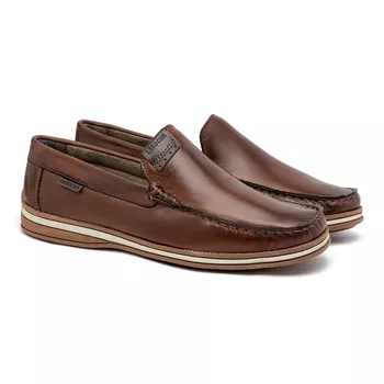 Mocassim Masculino Laroche Arpoador em Couro - Chocolate - Calçados Laroche