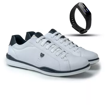 Sapatenis Masculino LRC Absolut - Branco + Gratis Relógio Digital Preto - Calçados Laroche