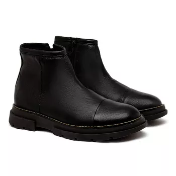 Bota Chelsea Everest em Couro - Preto - Calçados Laroche