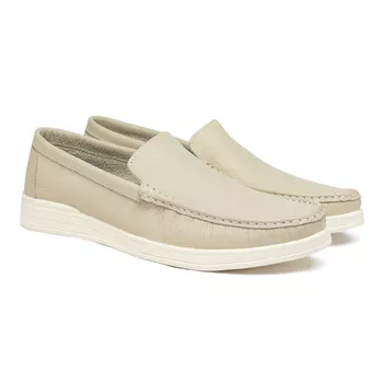 Mocassim Loafer Laroche Florença em Couro - Off White - Calçados Laroche