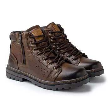 Bota Vacanza em Couro - Chocolate - Calçados Laroche