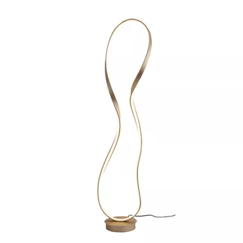 Coluna Flow Dourado / Branco 1xled 35w - PinteDecore