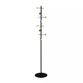 Coluna Fuxico Preto / Dourado 8xled 3w - PinteDecore