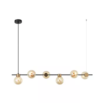Pendente Tutu Preto / Dourado 6xg9 Max 25w - PinteDecore