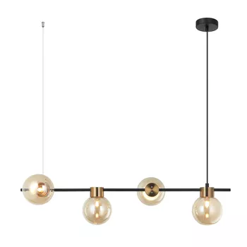 Pendente Tutu Preto / Dourado 4xg9 Max 25w - PinteDecore