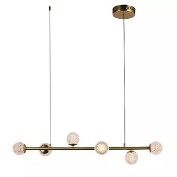 Pendente Spirit Dourado / Transparente 6xled 3w - PinteDecore