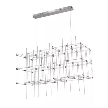 Pendente Sky Cromado / Transparente 54xled W - PinteDecore