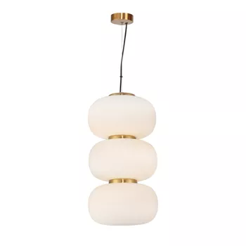 Pendente Tru Dourado / Branco 1xled 30w - PinteDecore