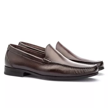 Sapato Masculino Mocassim Em Couro Absolut Café - Rambourg | Sapatos em Couro