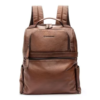 Mochila em Couro M-120 Conhaque - Rambourg | Sapatos em Couro