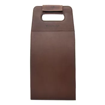 Porta Vinho de Luxo em Couro Legítimo Tostado 2 Garrafas Atacado - Rambourg | Sapatos em Couro