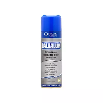 Galvalum Galvanização Aluminizada a Frio em Spray 300mL DN1 - Quimatic Tapmatic - Ritec Máquinas e Ferramentas